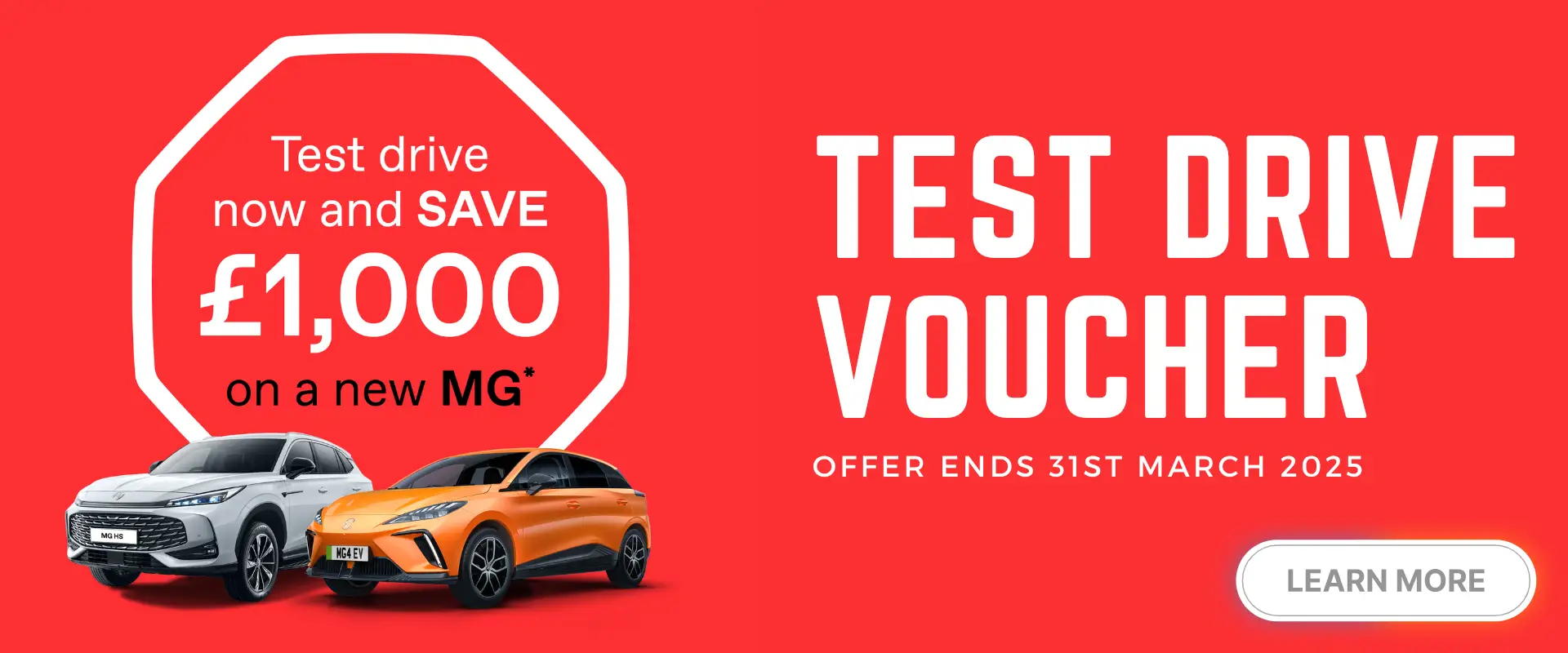 MG Test Drive Voucher